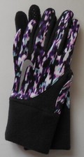 Nike Element Thermal Run Printed Gloves Women Black/White/Lilac/Silver Small
