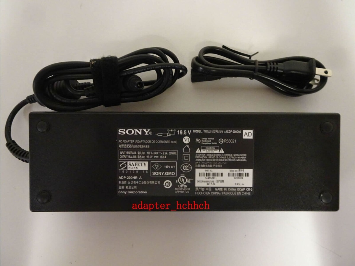 New Original Sony 19.5V AC/DC Adapter for Sony Bravia XBR-49X900E