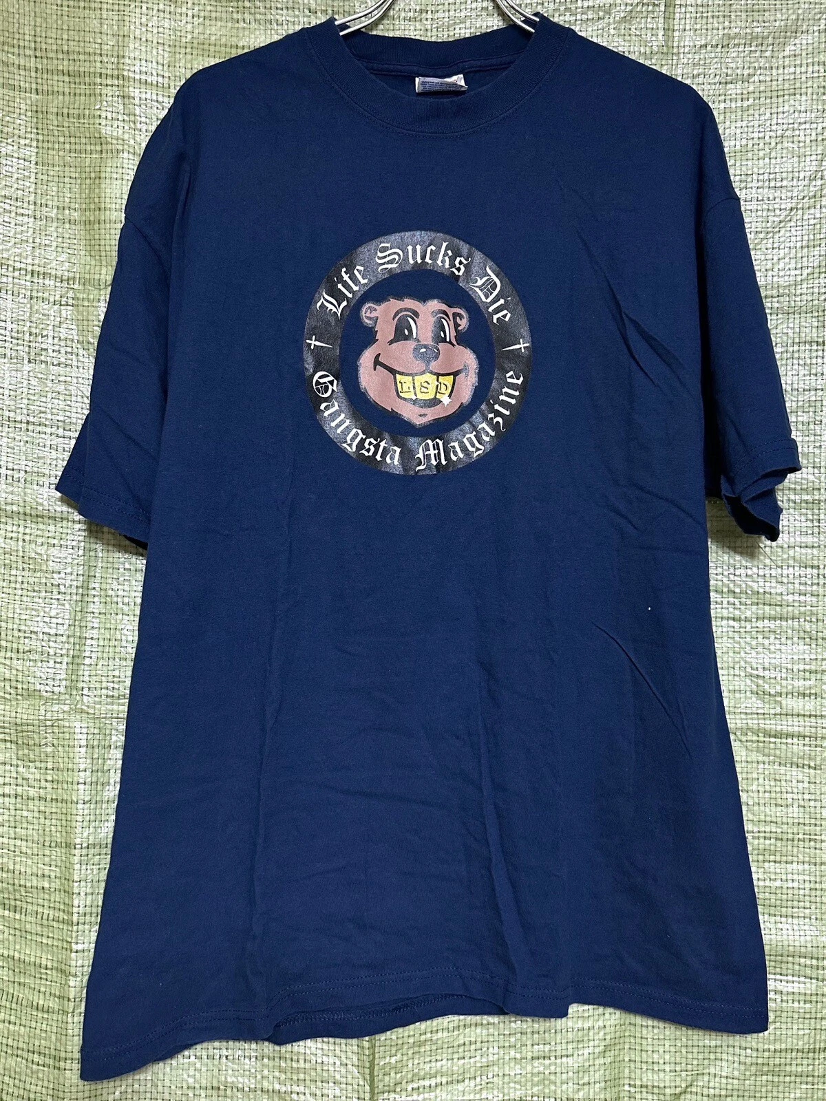 LIFE SUCKS DIE MAGAZINE Chemise castor vintage graffiti Supreme LSD Gangsta mag