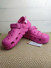 post malone crocs pink and black