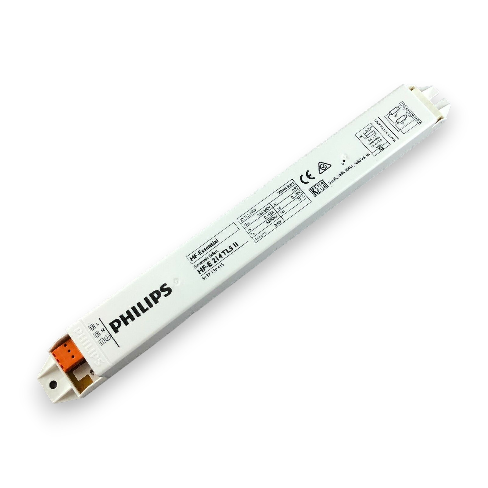 PHILIPS HF-E 214 TL5 II 220-240V 50/60Hz Electronic ballast 2x14W T5