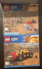 LEGO 60186 Instruction Manuals only for City Mining Heavy Driller #1 & 2