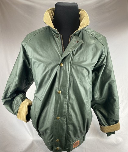 Vintage Woolrich Barn Coat Green Waxed 