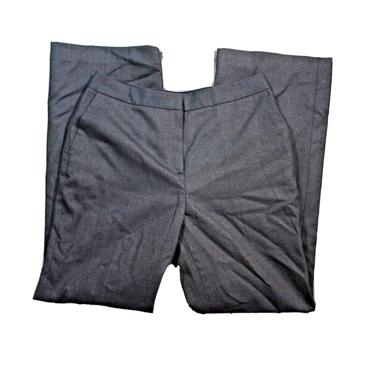 Calvin Klein Wool Dress Pants Womens 10 Dark Grey Soft A330