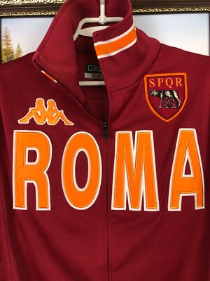 ASroma Kappa ジップジャケット　ASローマ Vintage Kappa AS Roma Football Jacket Soccer Zip Track Top