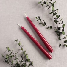 Tall Taper Candles | Wedding Candles | Dinner Candle | Burnt Orange Red Green |