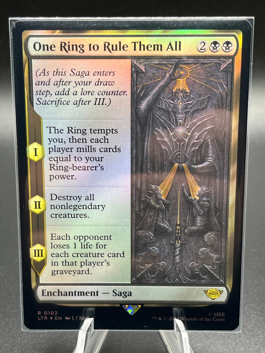 MTG One Ring to Rule Them All 0102 LTR: Tales of Middle-earth Rare Foil Saga  | eBay