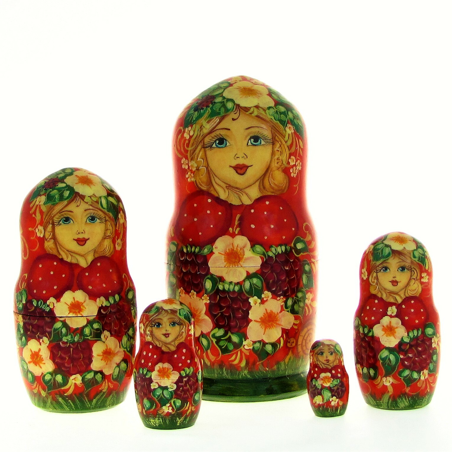 Poupées russes Matriochka H16 nested doll gigognes en bois peint main