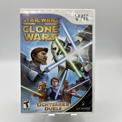 Star Wars: The Clone Wars - Lightsaber Duels (Nintendo Wii Game) Free Ship