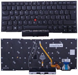 SW Tastatur für Lenovo ThinkPad X1 Carbon 7TH 20R1 20QE 8TH 20U9 20UA LED