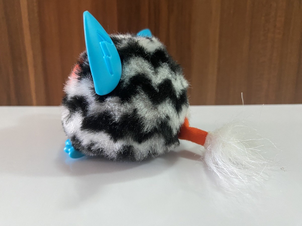 Furby Furbling Mini Boom 2013 white Black Hasbro Zig Zag w