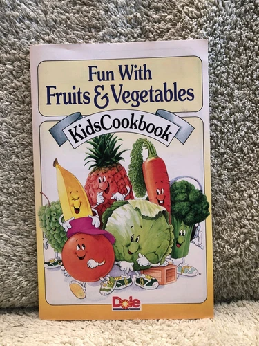 Vintage Fun with Fruits & Vegetables, Kids Cookbook - 1998 paperback