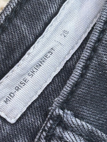 PacSun Womens Sz 28 Mid Rise Skinniest Ladies Stretch Pants Designer Jeans Black - Picture 7 of 11