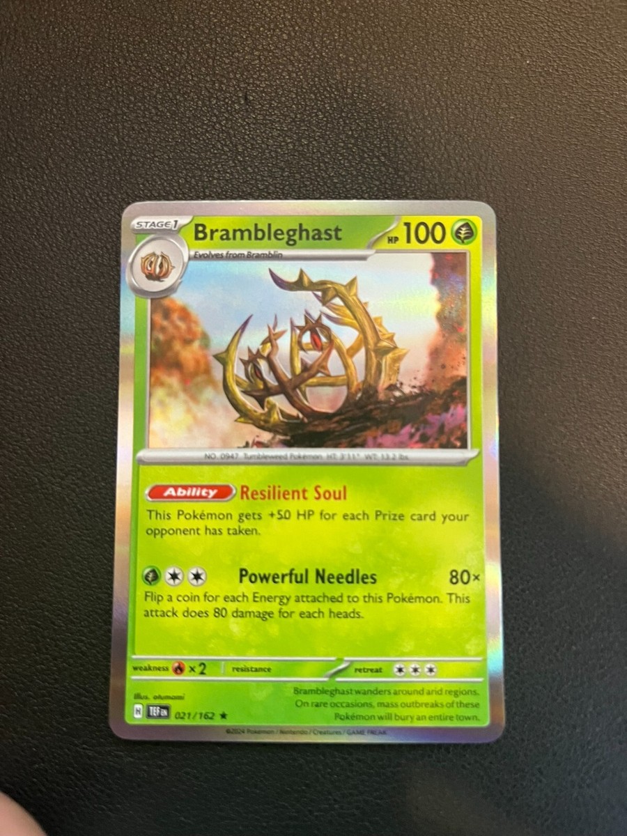 brambleghast pokemon card (41/80) - Inferno X (M2) RarityUncommon Hit Points100 HP Formnull Pokmon TCG Brambleghast Scarlet &
