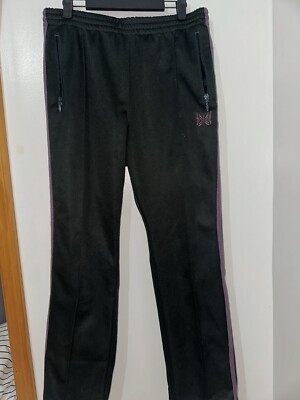 NEEDLES NARROW TRACK PANT- Green & purple - Mens Size Medium- Pre-owned