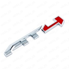 1PC silver Red AT4 Door Emblem Letters for GM...