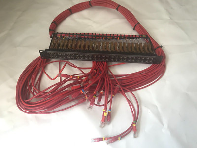 Switchcraft 52-fach langer Rahmen Spur B M641 / 3-2 Patch Bay 1,7m Cat 5 Tails #F