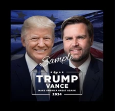 Trump Vance Make America Great Again 2024 Flexible Fridge Magnet MAGA -0034