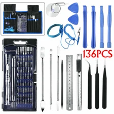 136pcs Repair Opening Tool Kit Screwdriver Set For Phones iPad PC Electronics