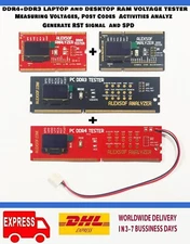 DDR4+DDR3 LAPTOP and DESKTOP RAM VOLTAGE TESTER  POST codes activities