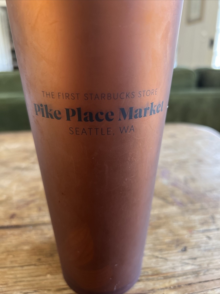 Starbucks Pike Place Market Venti Tumbler Amber/brown New