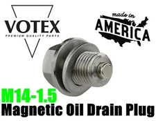 Stainless Steel Engine Oil Drain Plug with NEODYMIUM Magnet (M14 x 1.5 MM) 