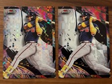 2024 Topps Finest Ronald Acuna Jr. Uncommon Base & Checkerboard X-Fractor #195