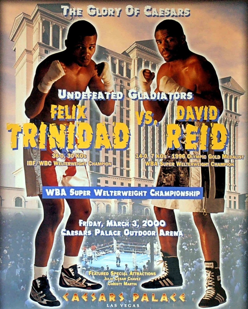 FELIX TRINIDAD vs DAVID REID 8X10 PHOTO BOXING PICTURE TITO | eBay