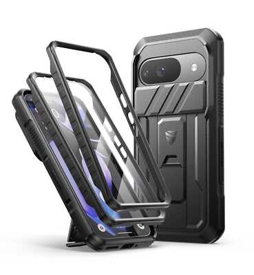 Dexnor Full Body Shockproof Case for Google Pixel 9 with Camera Cover
