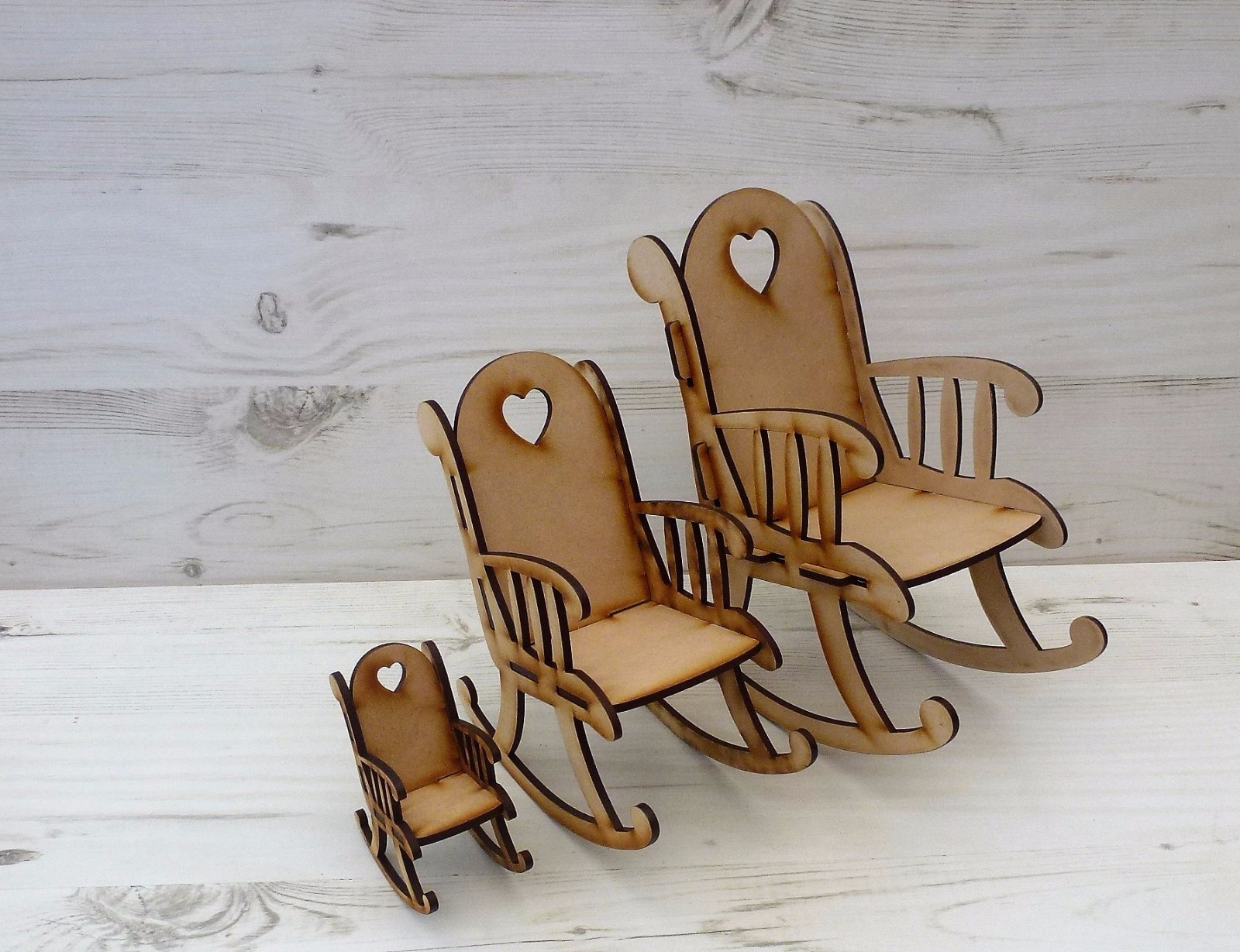 SEDIA A DONDOLO / PANCA / CULLA MEDIA lettino natale MDF legno foto 2