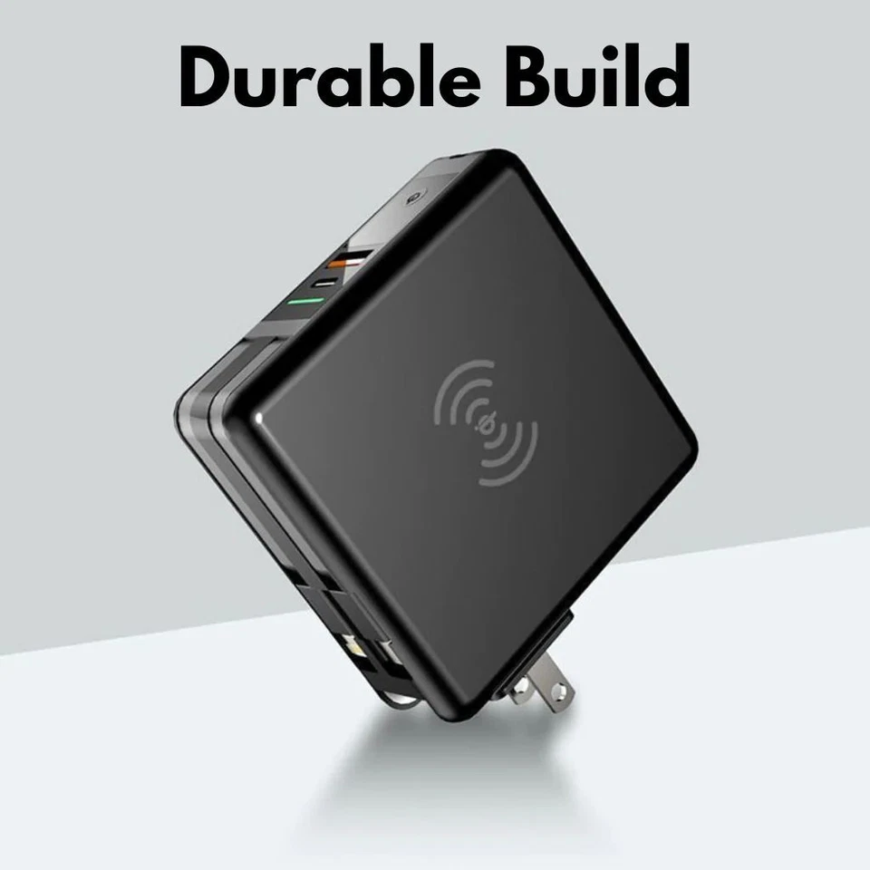 Wireless Power Bank 10000mah Travel Adapter Charger with AU UK EU US KR Plugs - Image 2 of 4