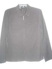 Rafaella black Blazer Jacket Size 8 Black Poly/rayon/spandex zip front blazer