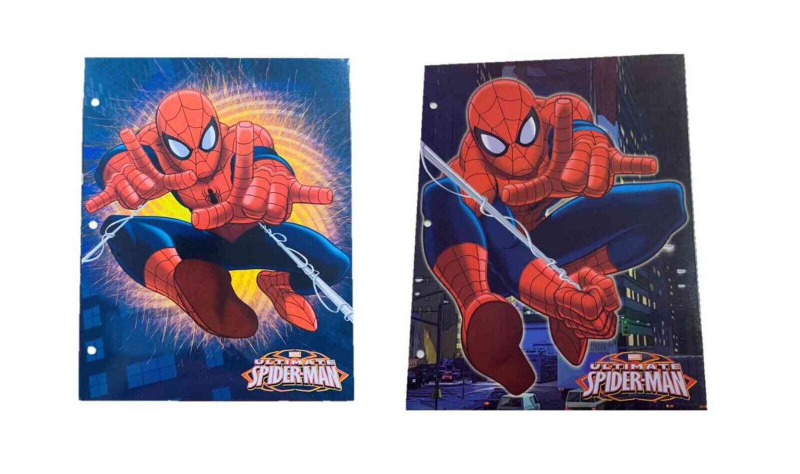 Marvel Ultimate Spiderman 2 Folder Set (Web-slinging, Spidey Out of the  Flames)