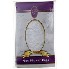 4 Pack Toshica's Finest Shower Cap, 4 Ct