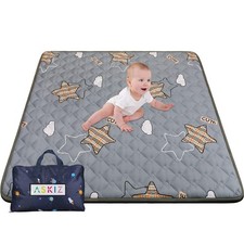Baby Play Mat for Floor, Thick 50x50 Inch Crawling Playpen Foam Mat