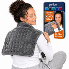 XL Heating Pad Electric 12x24 Back Neck Shoulder Pain Relief 3 Heat Levels