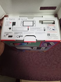 Nintendo Switch OLED Model HEG-001 Console - 64GB - White CIB Fortnite Joy Cons