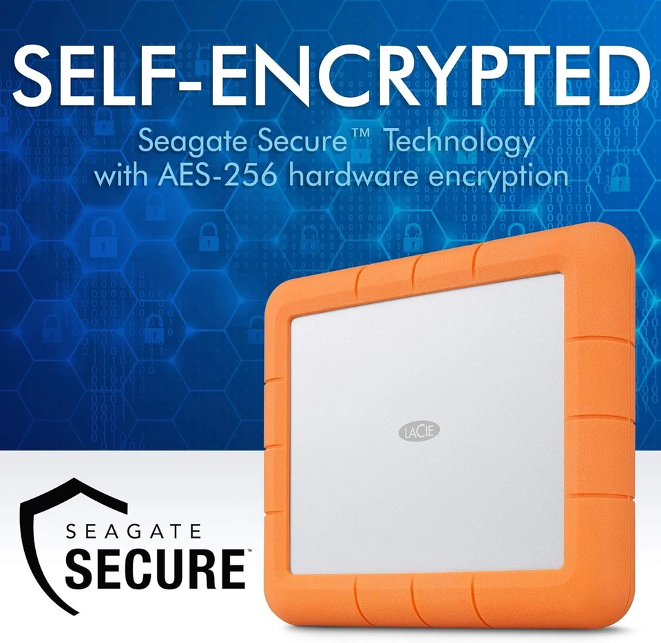 LaCie Rugged RAID Shuttle, 8TB, Portable External Hard Drive, USB-C, drop, shock - Image 2 of 4