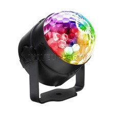 Portable Home Party Disco DJ Magic Rotating Ball RGB Decor Light Voice Control