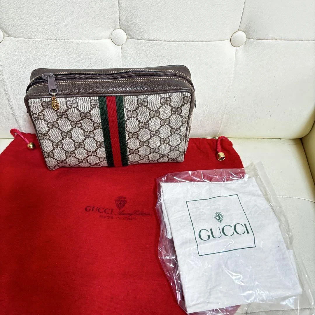 Gucci Ancien Mini Sac Sherry Line Vintage Authentique Comprend Accessoires