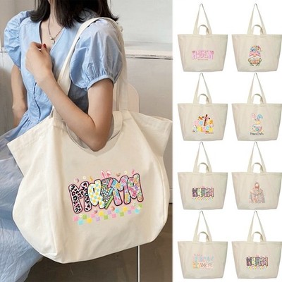 Religiöse Ostern Druck Einkaufstasche Mehrzweck Schultertasche für Frauen