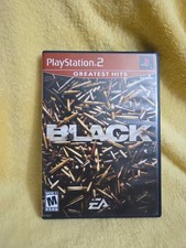 BLACK PS2 Greatest Hits EA Shooter Complete PlayStation 2