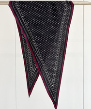 Sciarpa 70% cashmere 30% seta 140x43 cm fazzoletto da collo stampa totem scialle bandana avvolgente