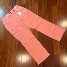 Judy Blue Pink Pants High Waist Cargo Denim Straight JB8837 New NWT Plus Sz 16W