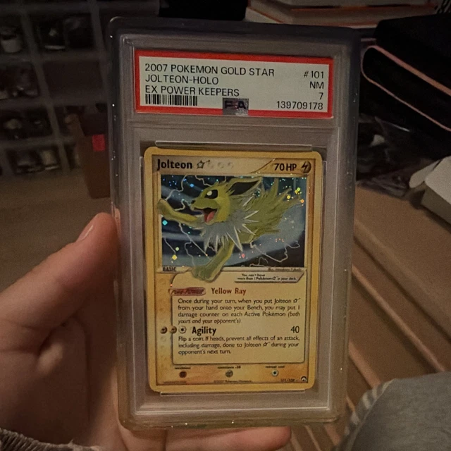 EX Power Keepers Gold Star Jolteon Holo 101/108 2007 PSA 7