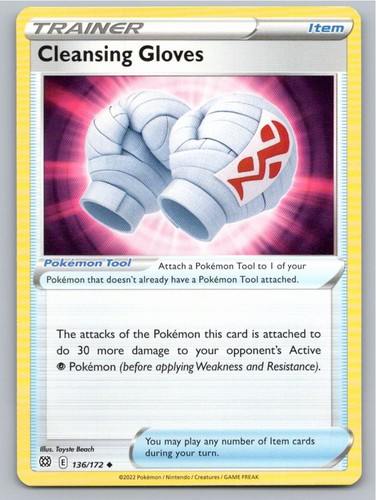 2022 POKEMON CLEANSING GLOVES BRILLIANT STARS 136/172 UC NM A82969 FREE S&H