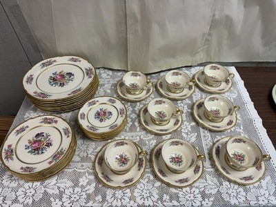 40 Piece Set - Castleton Rose - Dinner Salad Cup &Saucer B&B Plates
