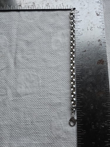 Milor Italy Sterling Silver Rolo Link Bracelet - Picture 6 of 8