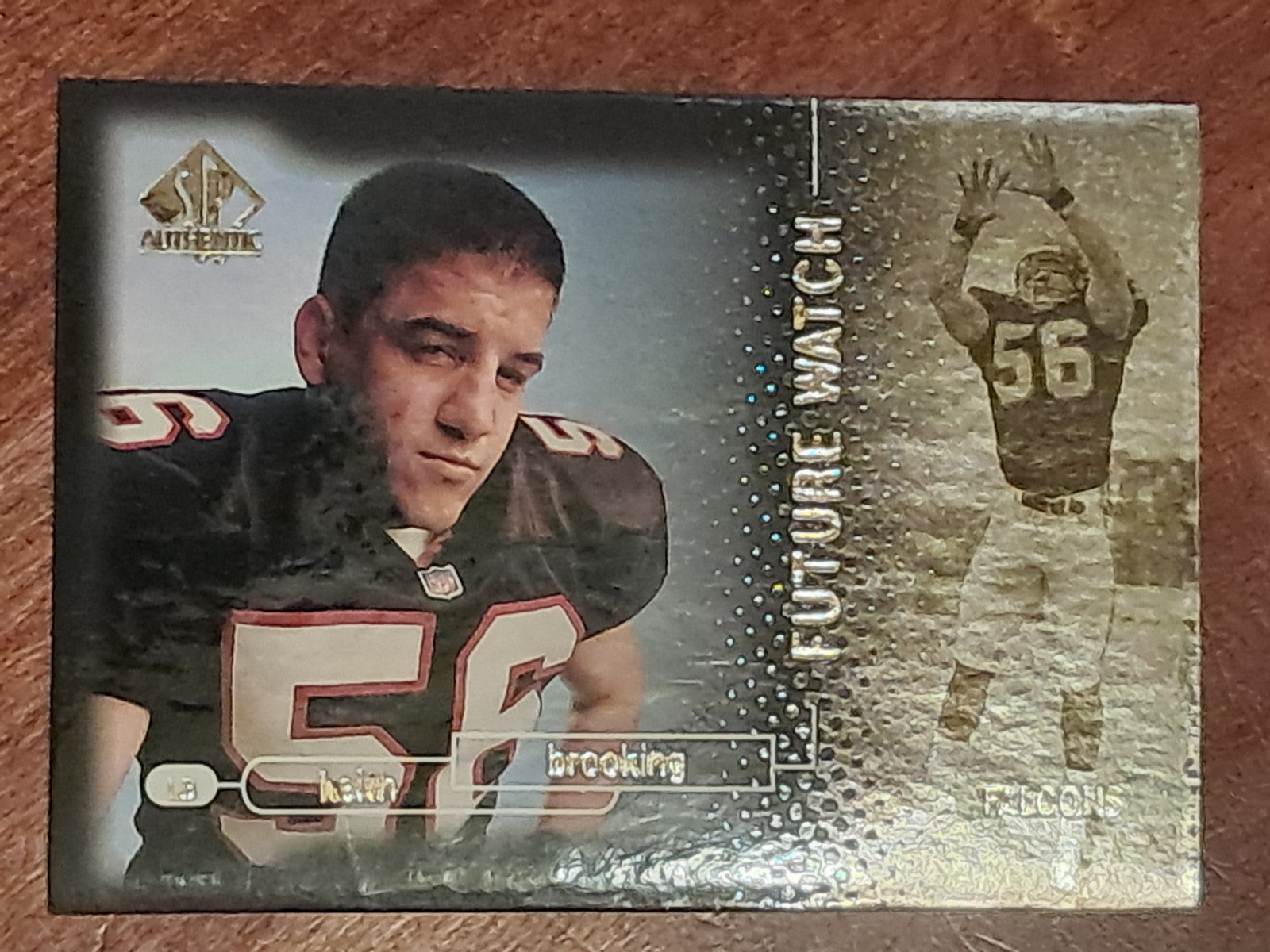 1998 SP Authentic Future Watch Keith Brooking #1344/2000 (RC) Falcons F26