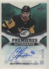 2018-19 Upper Deck Ice Premieres 202/299 Zach Aston-Reese #IPA-ZA Auto 2ct